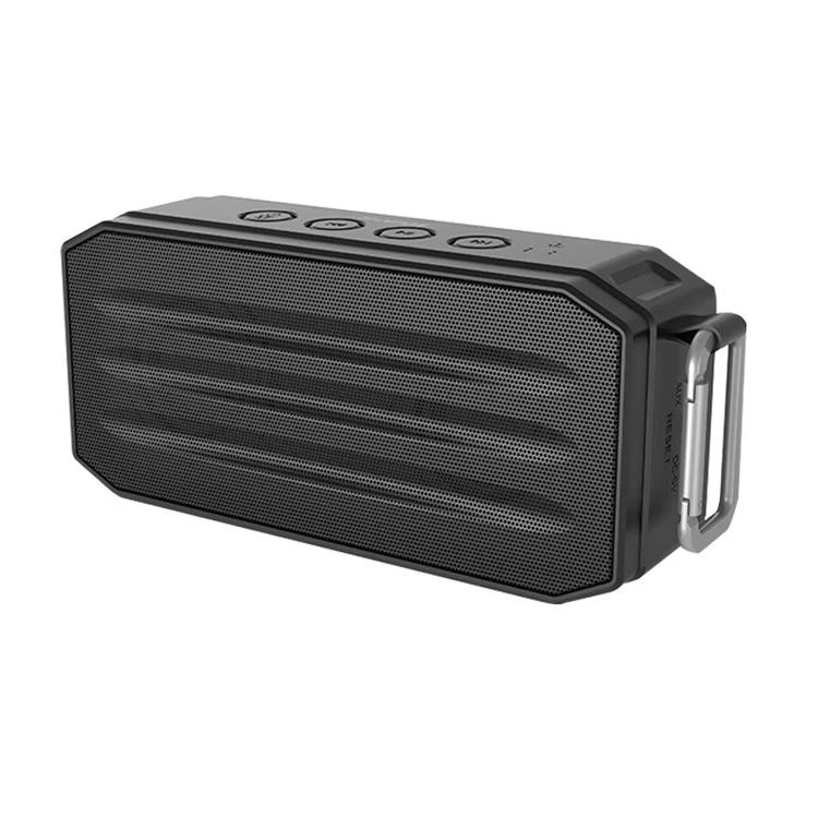 MONPOS H3 Portable Outdoor IPX6 Waterproof Wireless Bluetooth V4.2 Speaker Support FM/TF Card/Aux-in - Black