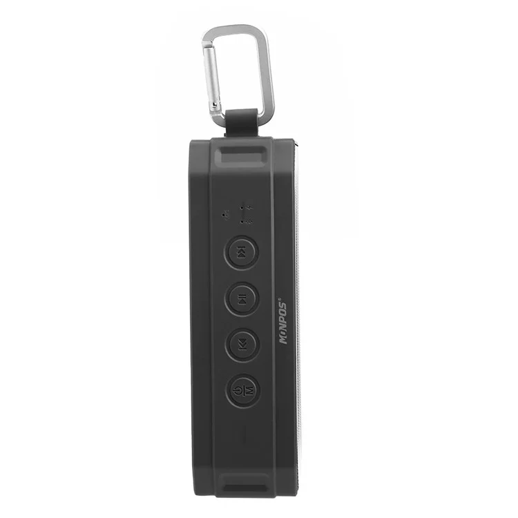 MONPOS H3 Portable Outdoor IPX6 Waterproof Wireless Bluetooth V4.2 Speaker Support FM/TF Card/Aux-in - Black