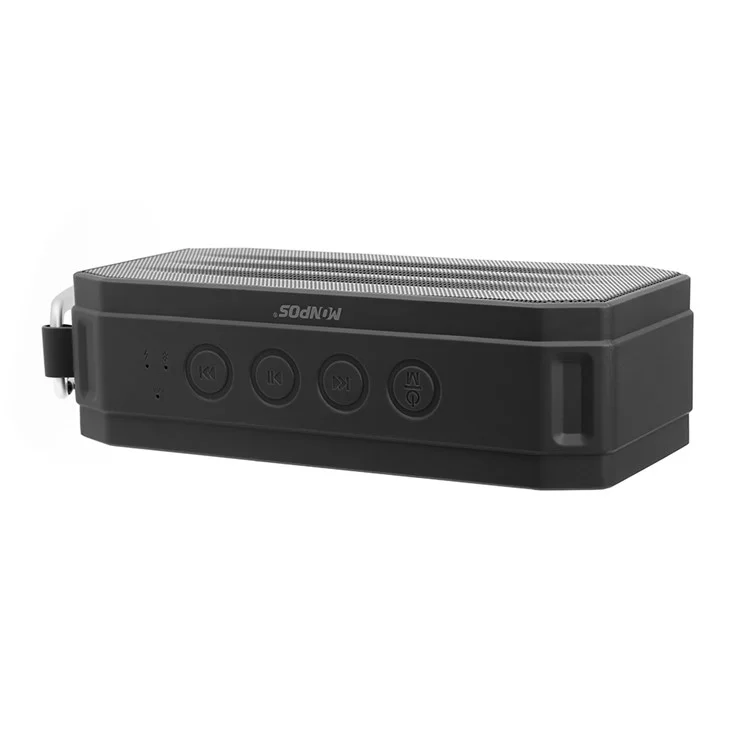 MONPOS H3 Portable Outdoor IPX6 Waterproof Wireless Bluetooth V4.2 Speaker Support FM/TF Card/Aux-in - Black