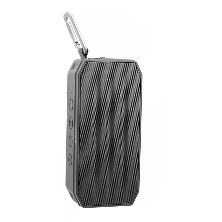 MONPOS H3 Portable Outdoor IPX6 Waterproof Wireless Bluetooth V4.2 Speaker Support FM/TF Card/Aux-in - Black