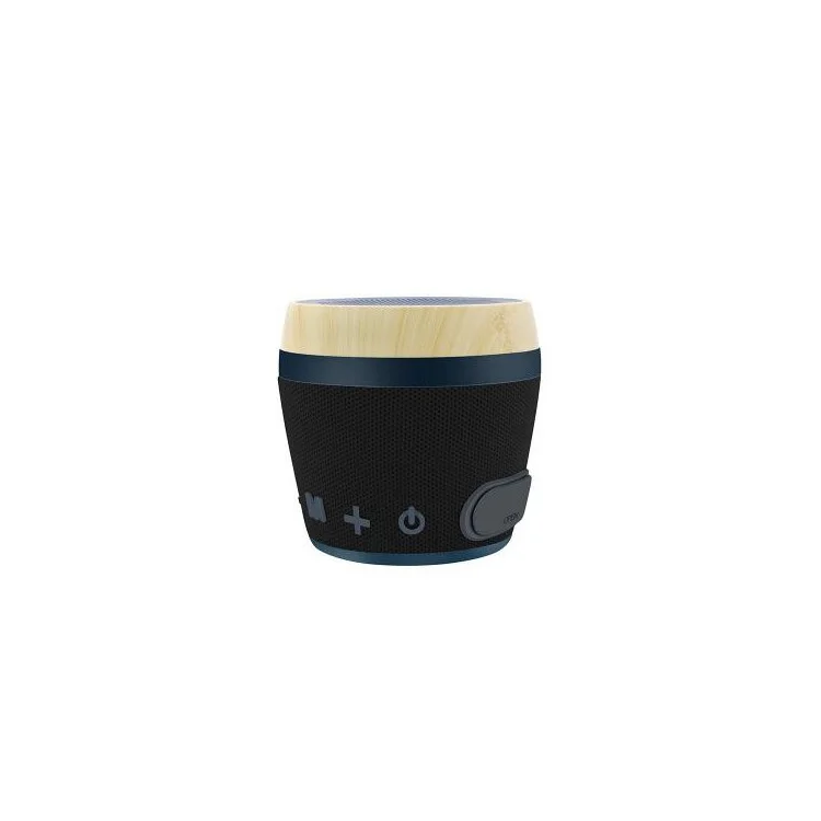 NEWRIXING NR-1018 Outdoor Bamboo Texture Fabric IPX4 Waterproof Bluetooth Speaker - Black