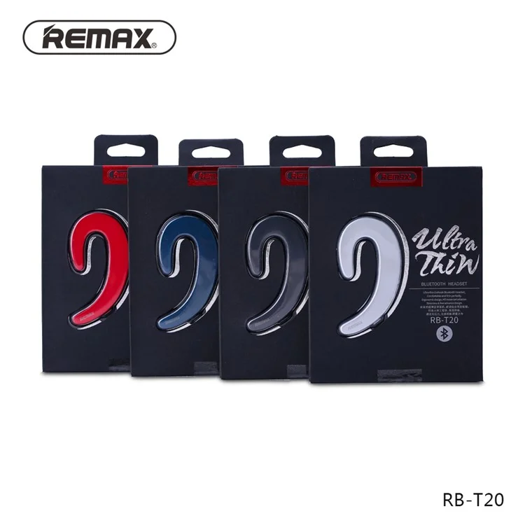 REMAX T20 Wireless Bluetooth 4.1 Headphone Earphone for iPhone Samsung Etc. - Black