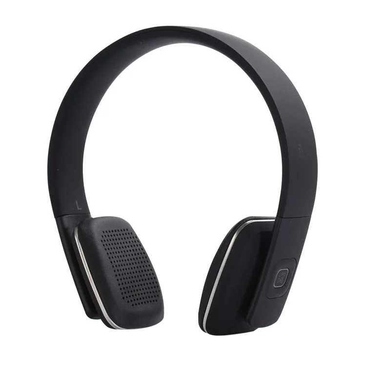 LC-8600 Adjustable Stereo Over-ear Bluetooth Earphone with Aux-in - Black