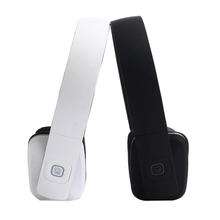 LC-8600 Adjustable Stereo Over-ear Bluetooth Earphone with Aux-in - Black