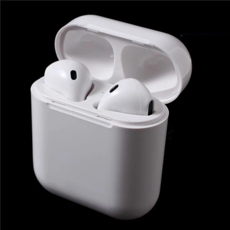TWS True Wireless Stereo Bluetooth 4.2 Headset with Charging Case Box (Charging Box Power Button on the Back)