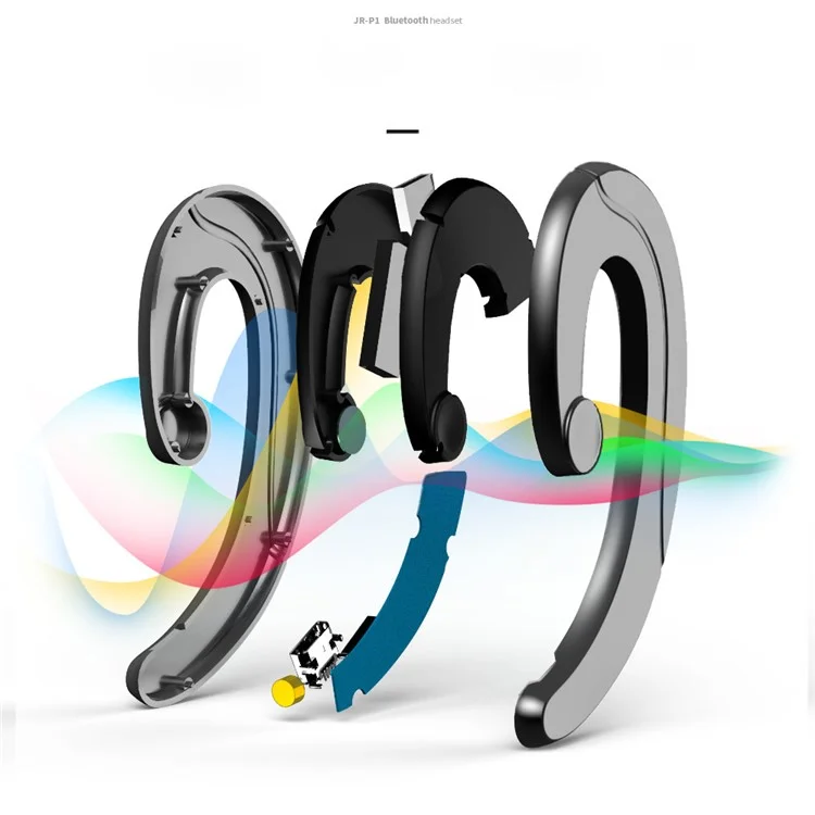 JOYROOM JR-P1 Single In-ear Bluetooth 4.1 DSP Stereo Earphone with Mic for iPhone Samsung - Black