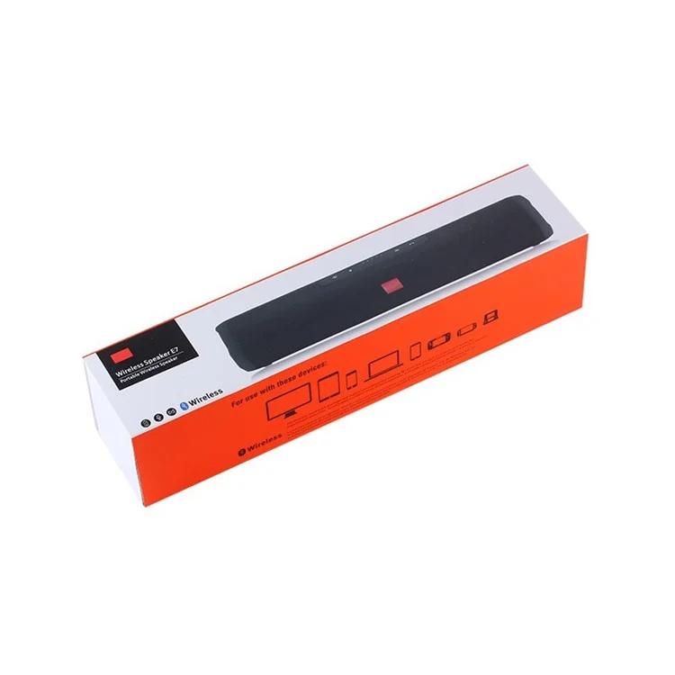 E7 Outdoor Wireless Bluetooth 4.0 Subwoofer Speaker Support Aux-in/TF Card/FM - Black