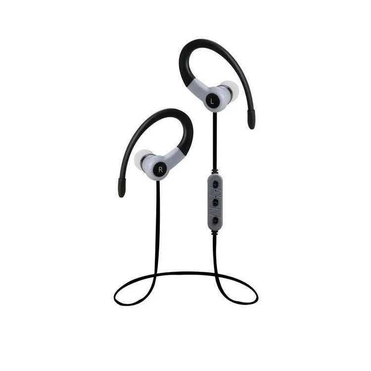 KD-T8 Hands-free Stereo Bluetooth Earhook Headphone Sports Headset for iPhone Samsung Huawei Etc. - Black