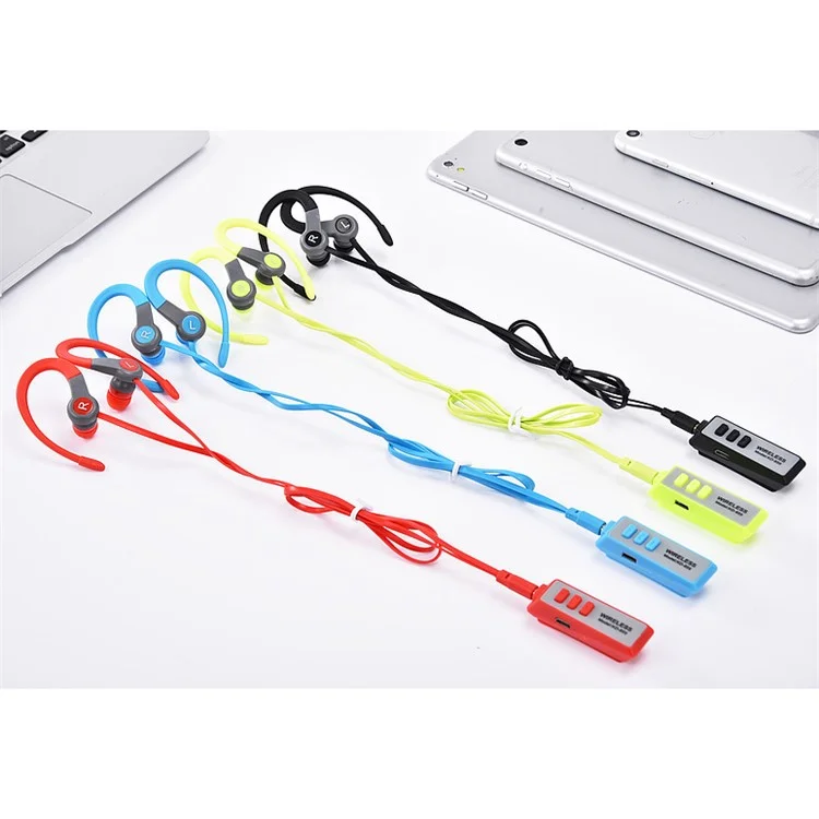 KD859A Hands-free Bluetooth Sports Earhook Headphone for iPhone Samsung Huawei Etc. - Black
