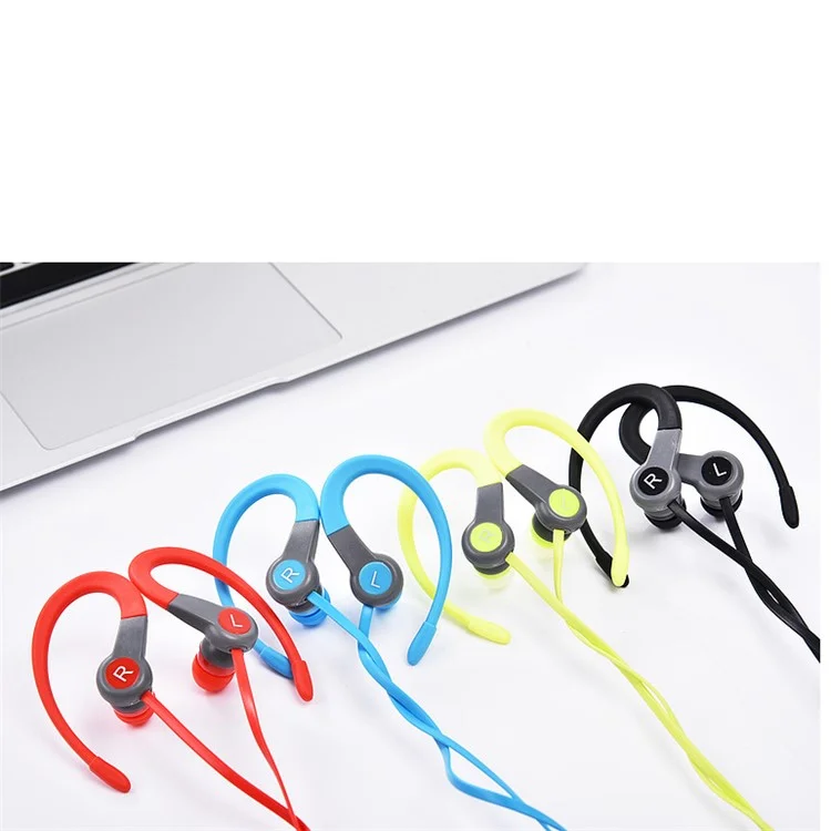 KD859A Hands-free Bluetooth Sports Earhook Headphone for iPhone Samsung Huawei Etc. - Black