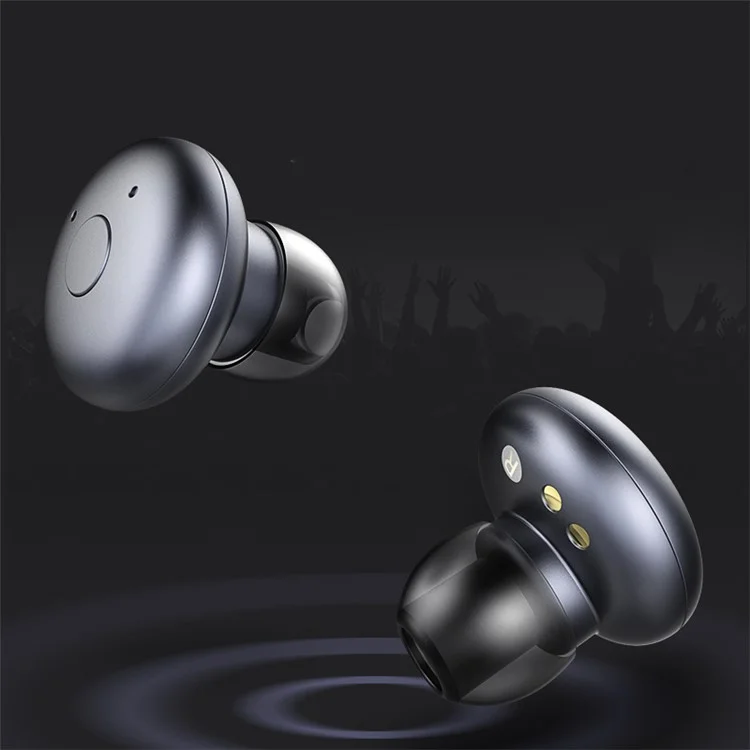 JOYROOM E20 Wireless Mini Stereo Binaural Bluetooth Earphones Built-in Mic with Charging Case - Black Blue