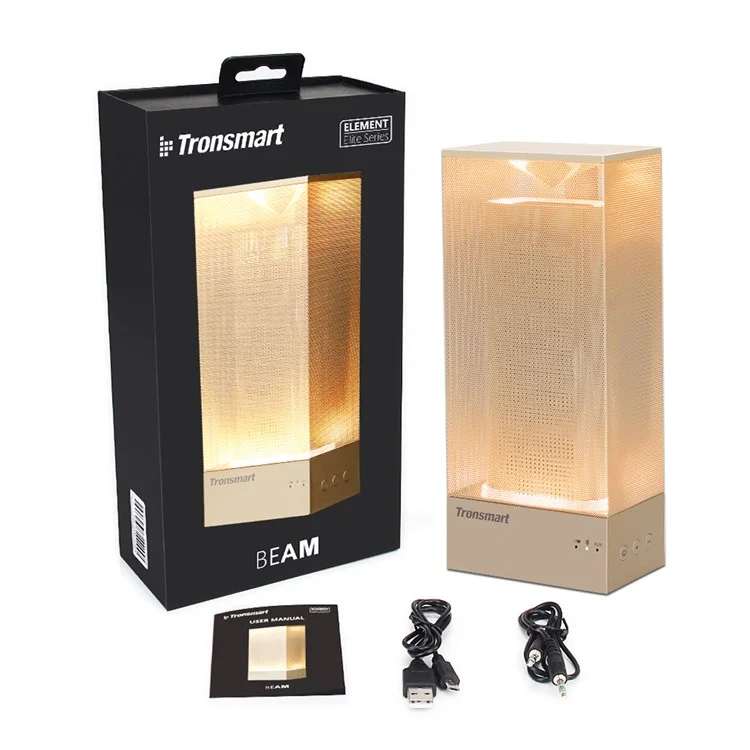 TRONSMART Beam 15W Wireless Bluetooth Speaker Solid Mesh Speaker with Deep Bass Mood Lights