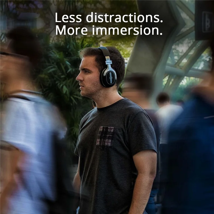 TRONSMART Encore S6 Active Noise Cancelling Bluetooth Headphones with Mic & 3.5mm Jack for iPhone Samsung etc