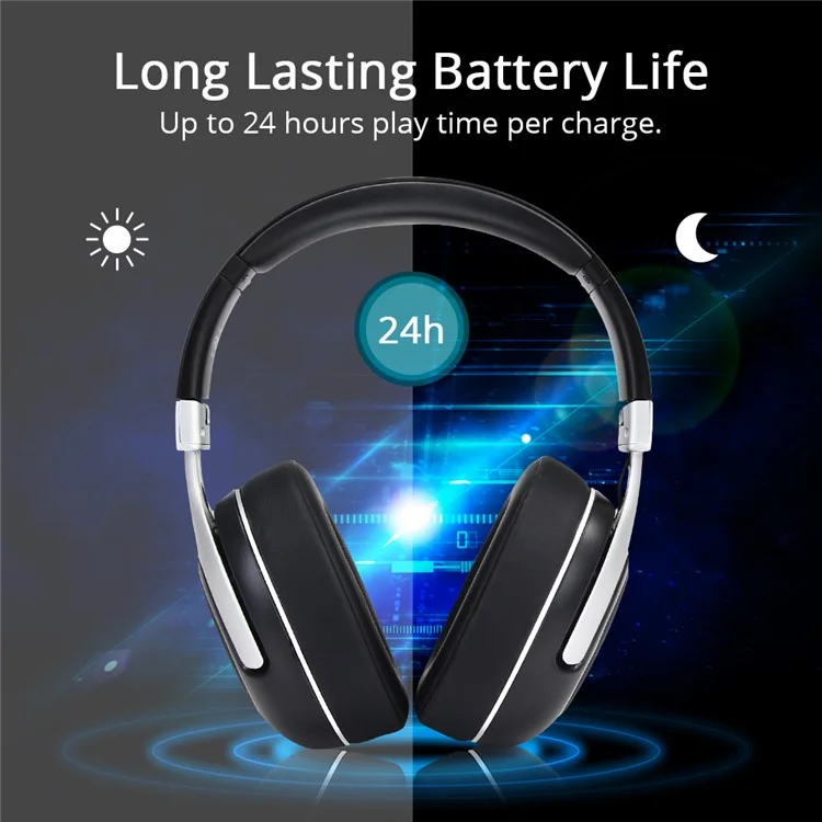 TRONSMART Encore S6 Active Noise Cancelling Bluetooth Headphones with Mic & 3.5mm Jack for iPhone Samsung etc