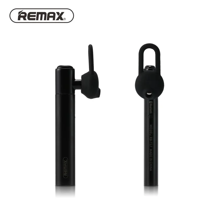 REMAX T17 Wireless Bluetooth 4.1 In-ear Earphones Stereo Business Headsets with Mic - Black