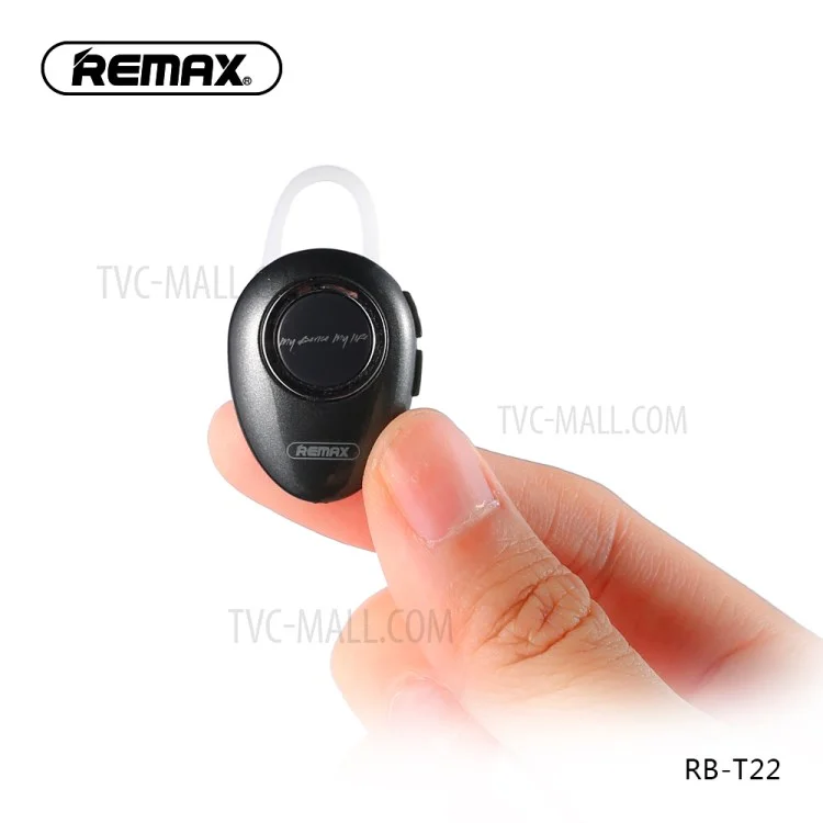 Remax T22 Mini Portable Wireless Bluetooth 4.2 Наушник Для Одной Гарнитуры с Микрофоном - Черный