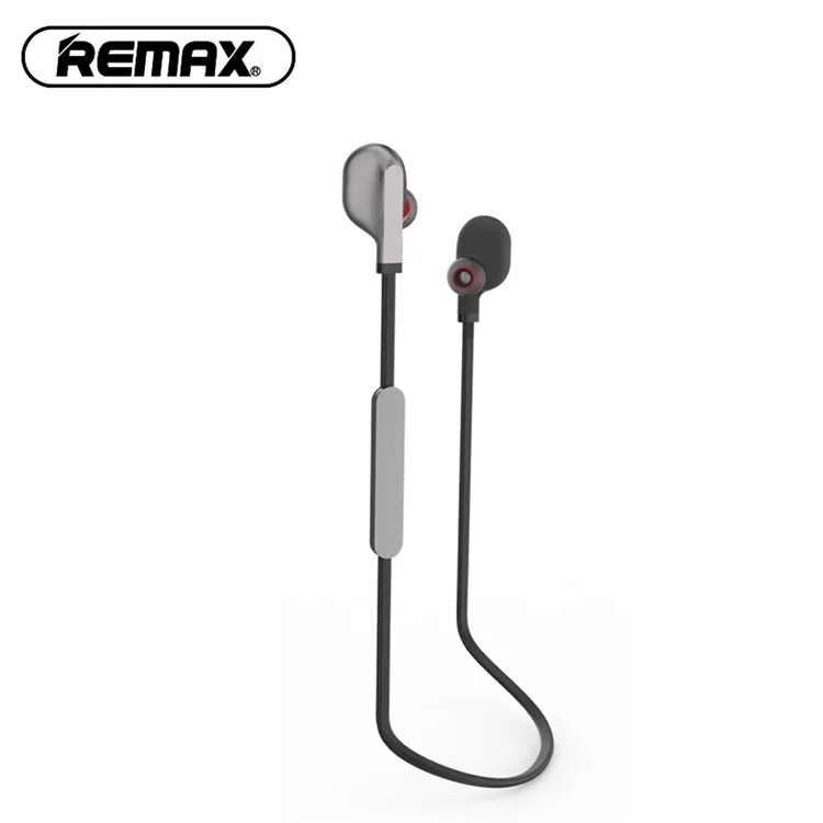 Black - REMAX S18 In-ear Magnetic Wireless Bluetooth 4.2 Stereo Earphone with Mic for iPhone Samsung