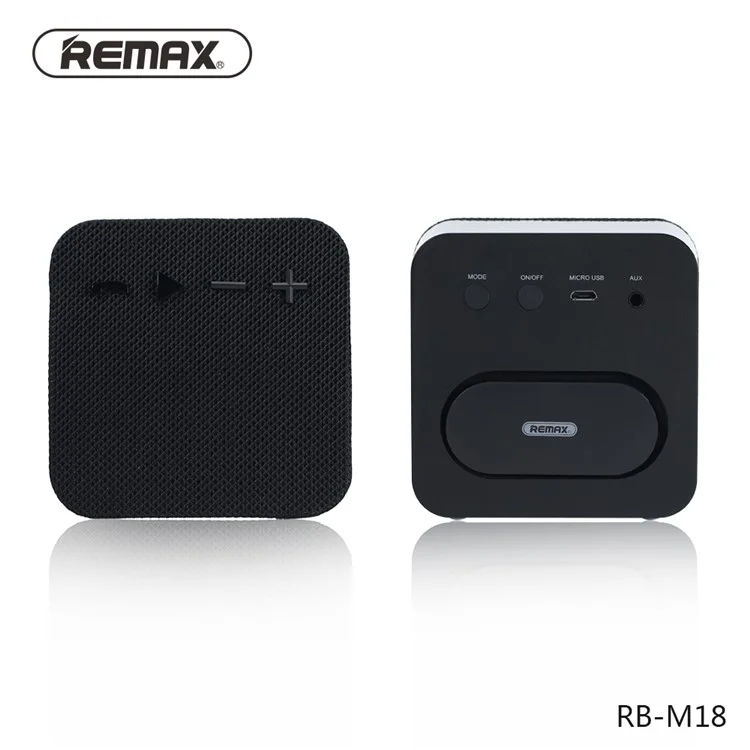 REMAX M18 Portable Wireless Bluetooth Hands-free Speaker - Black