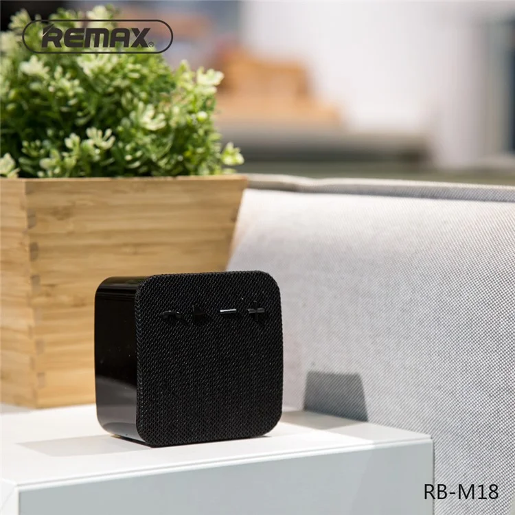 REMAX M18 Portable Wireless Bluetooth Hands-free Speaker - Black