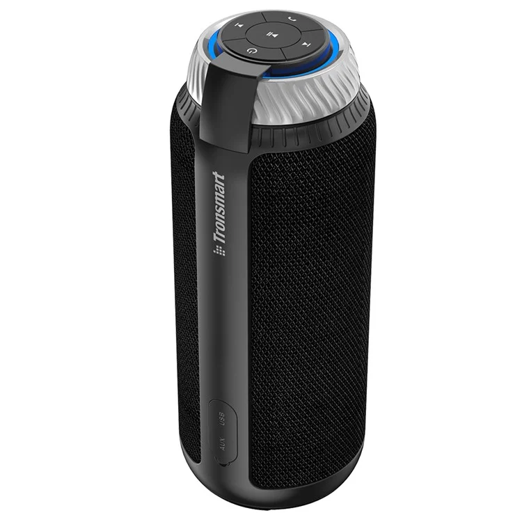 TRONSMART Element T6 DSP Sound Bluetooth Wireless Speaker Supports Aux-input with Mic - Black