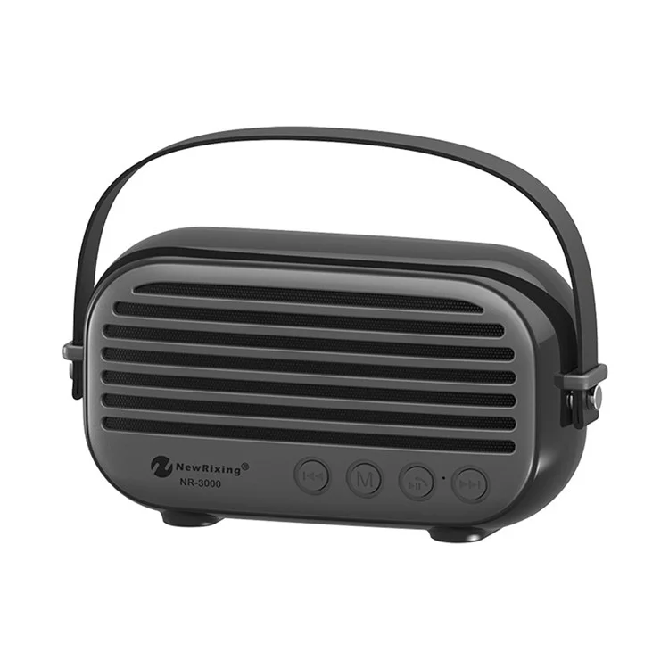 NEWRIXING NR-3000 Outdoor Portable Bluetooth 4.2 Subwoofer Speaker, Support Aux-in/TF Card/USB Input/FM - Black