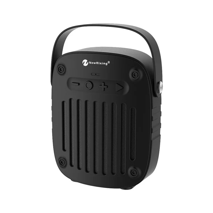 NEWRIXING BR-4010 Portable Multifunctional Wireless Bluetooth Speaker Build-in Mic Support FM Radio/TF Card/Aux-in - Black