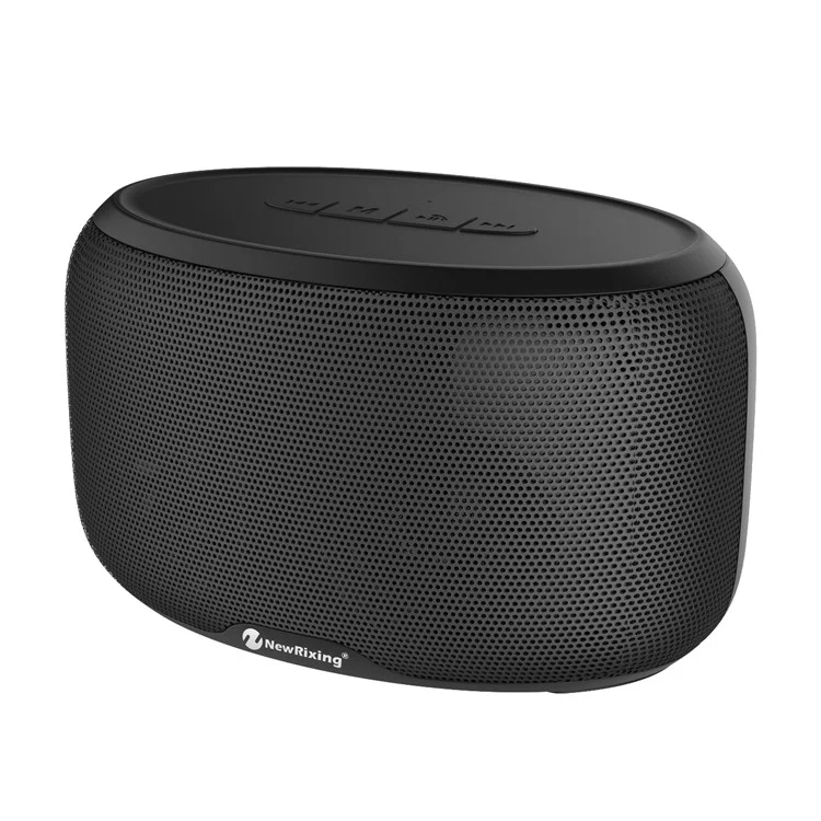 NEWRIXING BR-405 Multifunctional Bluetooth Speaker Build-in Mic Support FM Radio/TF Card/Aux-in - Black