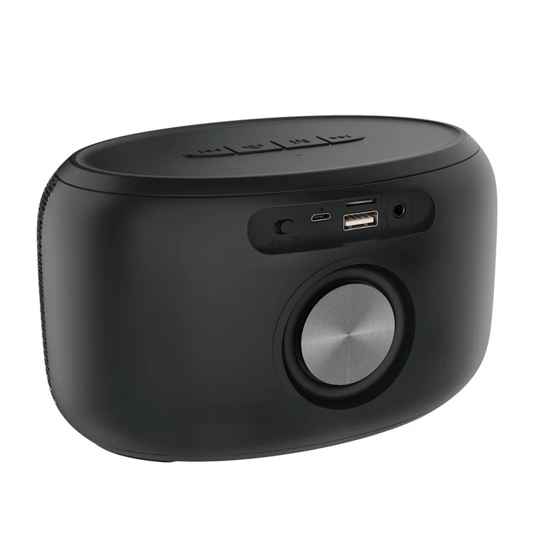 NEWRIXING BR-405 Multifunctional Bluetooth Speaker Build-in Mic Support FM Radio/TF Card/Aux-in - Black