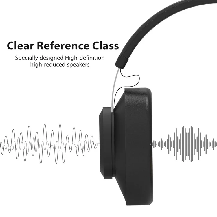 BLUEDIO TM Kabellose Bluetooth-Headsets Stereo-Kopfhörer - Schwarz
