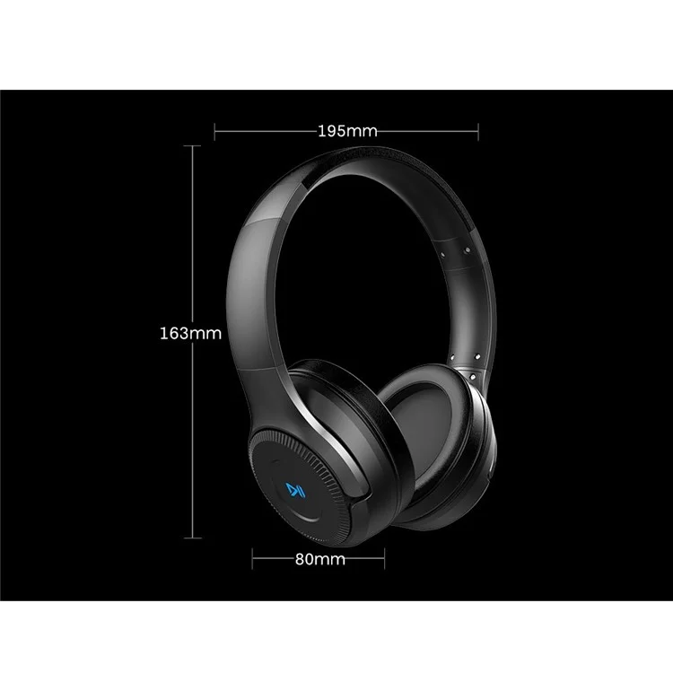 ZEALOT B26 Over-ear Wireless Bluetooth-compatible Headphone with Mic Support TF Card/Aux-in - Black