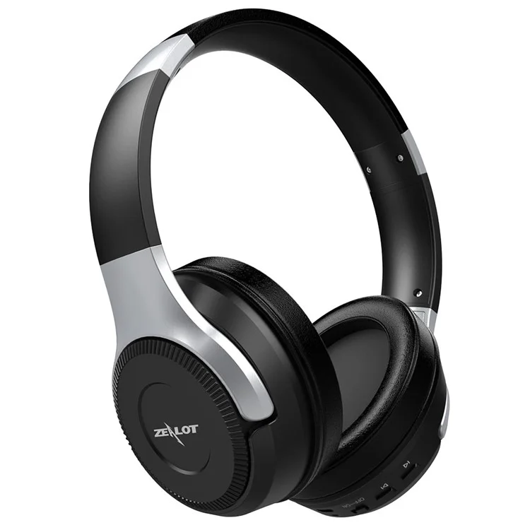ZEALOT B26 Over-ear Wireless Bluetooth-compatible Headphone with Mic Support TF Card/Aux-in - Black / Silver