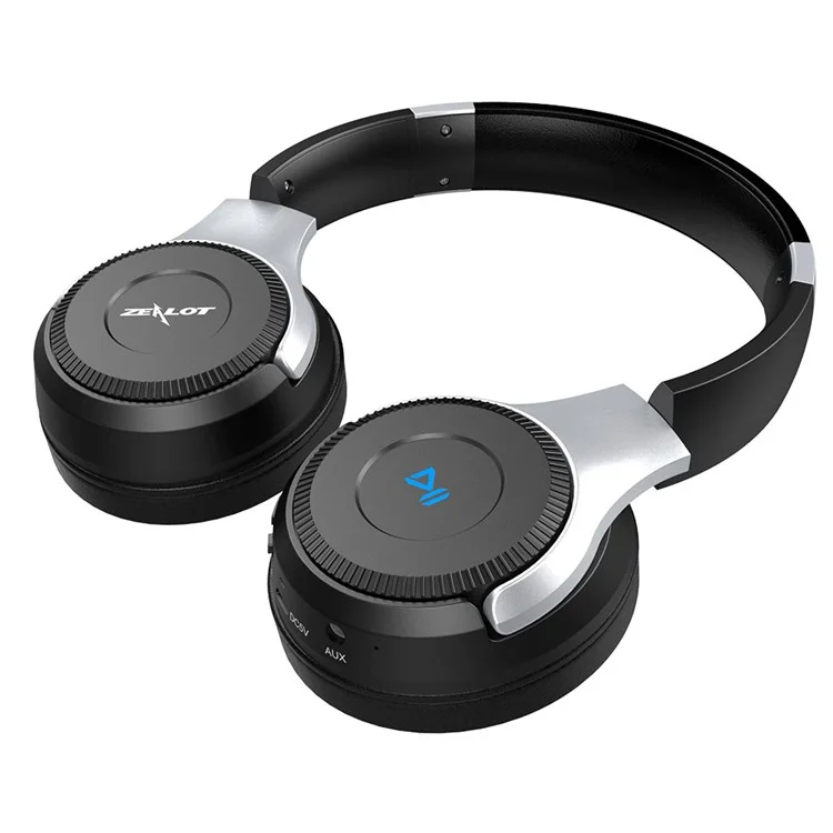 ZEALOT B26 Over-ear Wireless Bluetooth-compatible Headphone with Mic Support TF Card/Aux-in - Black / Silver