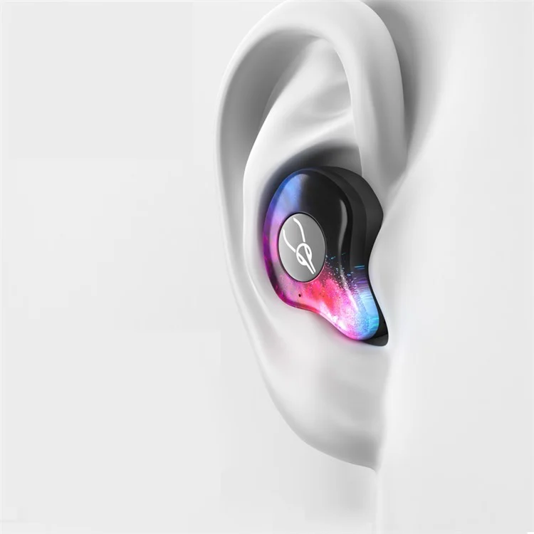 SABBAT X12 Pro TWS Sports Headset Fones de Ouvido Bluetooth Sem Fio Fones de Ouvido HiFi com Estojo de Carregamento Portátil - Midnight