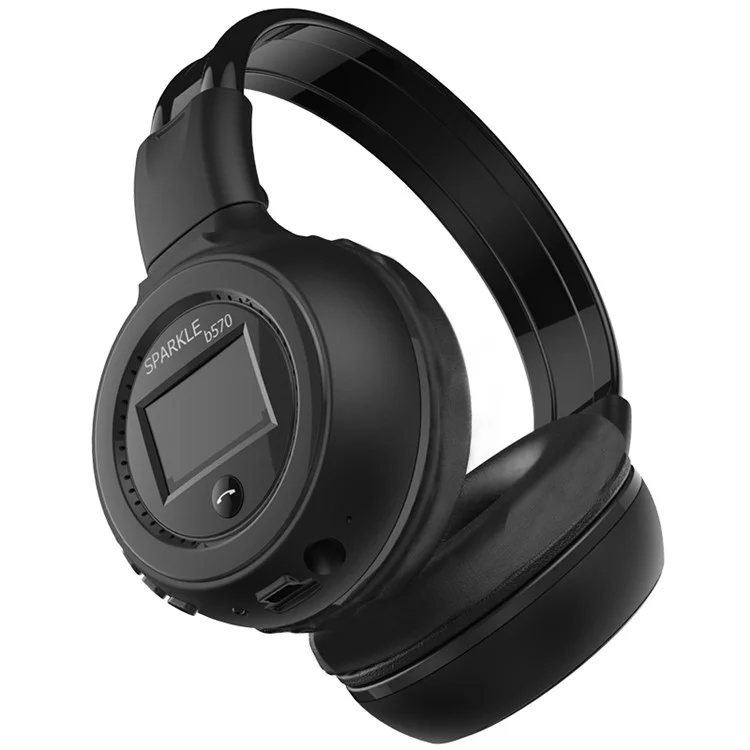 ZEALOT B570 Hifi Bluetooth Auriculares Stereo Esego Innerlado Calida Aholes de Arestos de Música FM Radio TF Tarjeta - Negro