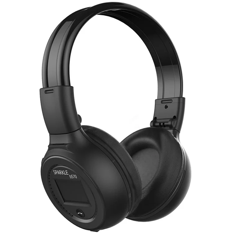 Zealot B570 Hifi Bluetooth Kopfhörer Stereo Drahtloser Musik Headset Support FM Radio TF -karte - Schwarz