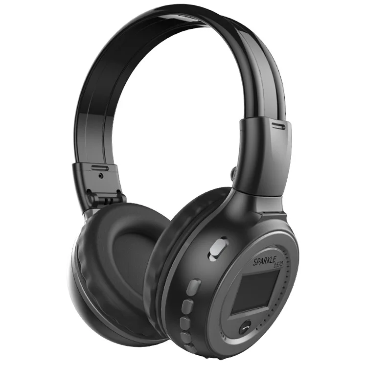 ZEALOT B570 HiFi Bluetooth-compatible Headphone Stereo Wireless Calling Music Headset Support FM Radio TF Card - Grey