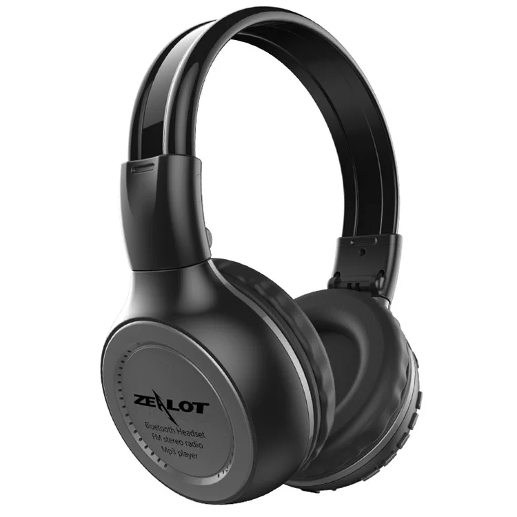 ZEALOT B570 HiFi Bluetooth-compatible Headphone Stereo Wireless Calling Music Headset Support FM Radio TF Card - Grey