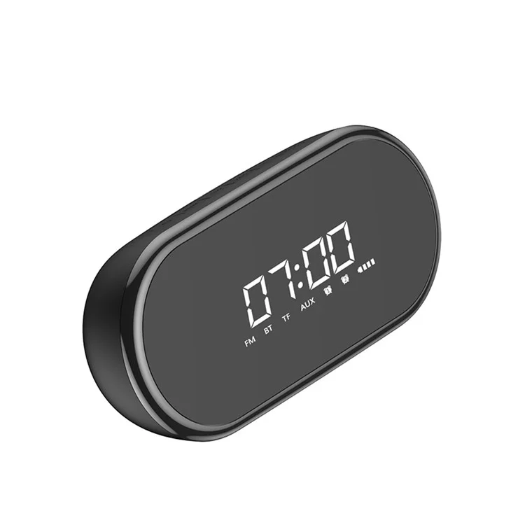 BASEUS Encok 4 en 1 Haut-parleur stéréo sans fil à basse lourde Réveil Bluetooth E09 - Noir