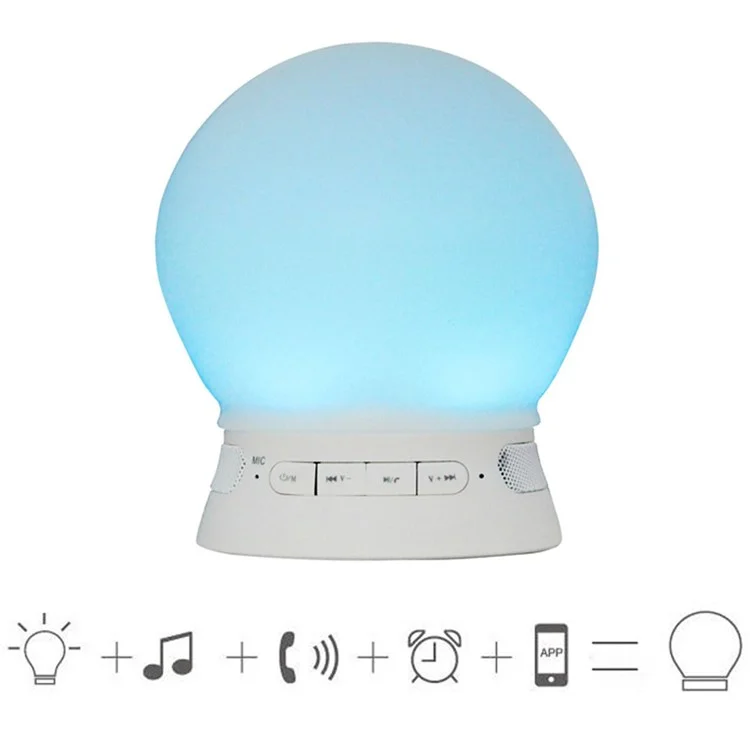 Bluetooth 4.0 Speaker LED Mood Light APP Control Support AUX-in TF Card (TS-D04)