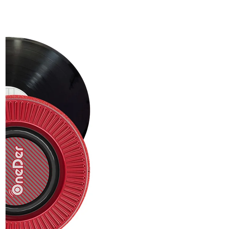 ONEDER V3 Fabric Portable Wireless Bluetooth-compatible Card Stereo Bass Creative Gift Mini Speaker - Red