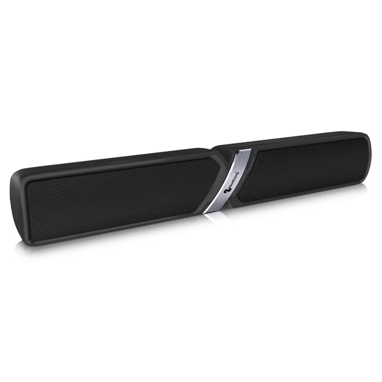 NR-6017 Bluetooth-compatible Wireless Speaker 10W Mini Portable Outdoor Speaker with Mic Support USB Drive/TF Card - Black