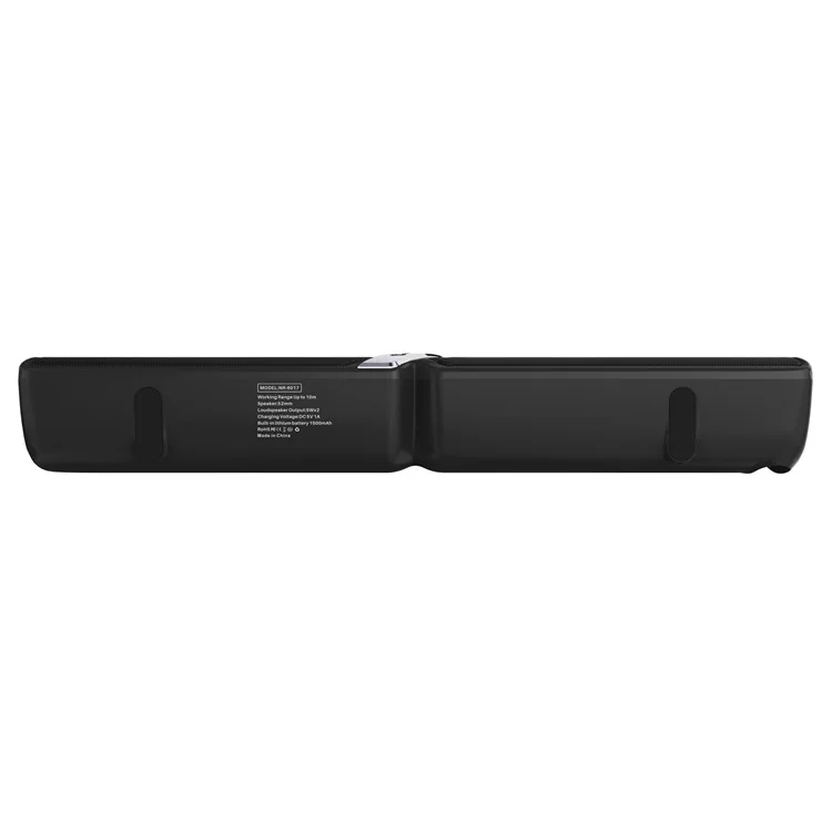 NR-6017 Bluetooth-compatible Wireless Speaker 10W Mini Portable Outdoor Speaker with Mic Support USB Drive/TF Card - Black