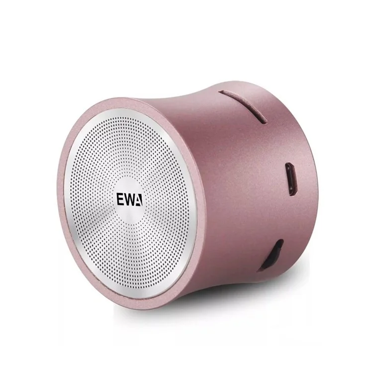 EWA A104 Bluetooth-compatible MP3 Player Metallic USB Input Stereo Multimedia Speaker - Rose Gold