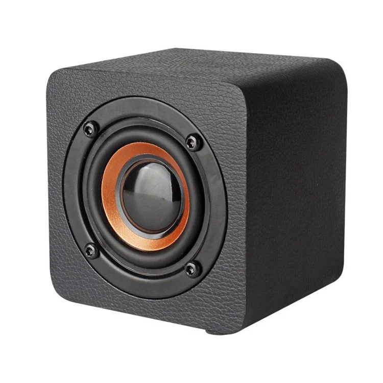 Q1 Retro Portable Bluetooth Bluetooth Sans Personnage De Musique HIFI Subwoofer Soundbox - Noir