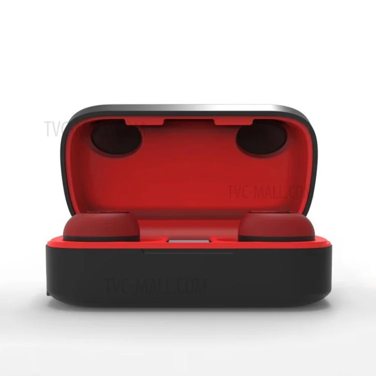 TWS Bluetooth 5.0 Estéreo In-ear Power Digital Display Auriculares inalámbricos Auriculares Bluetooth - Rojo
