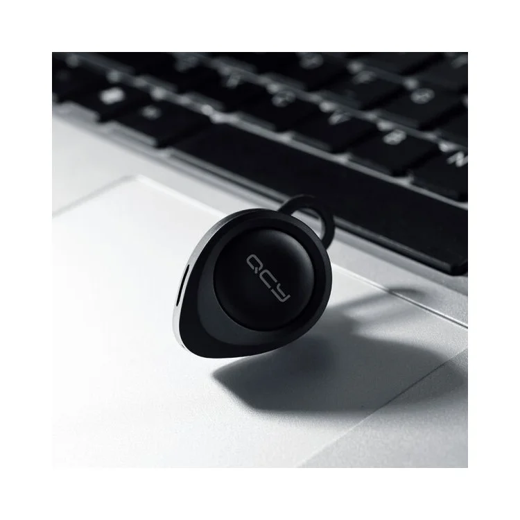 QCY J11 Mini Wireless Bluetooth 4.1 In-ear Earphone with English Voice Prompt - Black