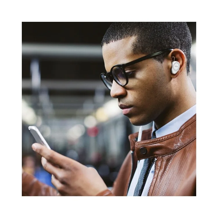 QCY J11 Mini Wireless Bluetooth 4.1 In-ear Earphone with English Voice Prompt - Black