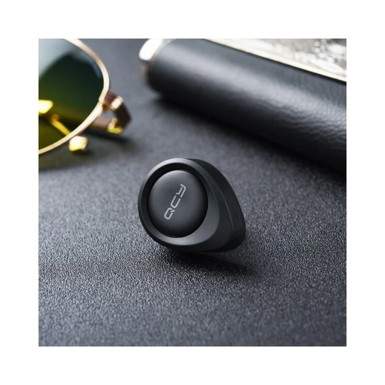 QCY J11 Mini Wireless Bluetooth 4.1 In-ear Earphone with English Voice Prompt - Black