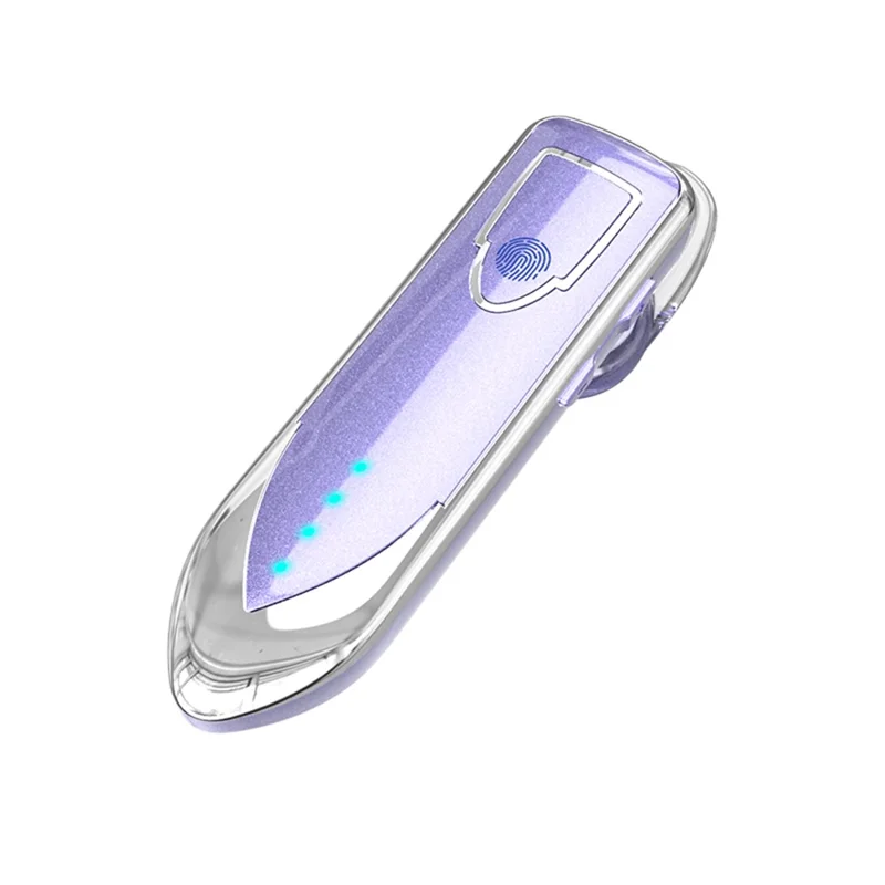 ME-3 Single Bluetooth-compatible 5.0 Headset HiFi Sound Business TWS Wireless Earphone - Purple