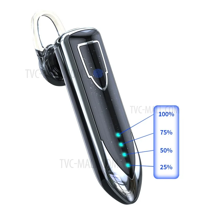 ME-3 Single Bluetooth 5.0 Headset HiFi Sound Business TWS Wireless Earphone - Blue